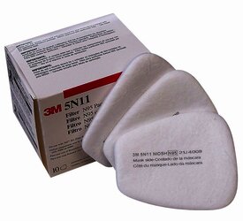 3M 5N11 Filtro para partículas para pintura base agua N95