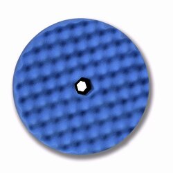 Para Abrillantar azul. Borla azul de espuma para abrillantar de