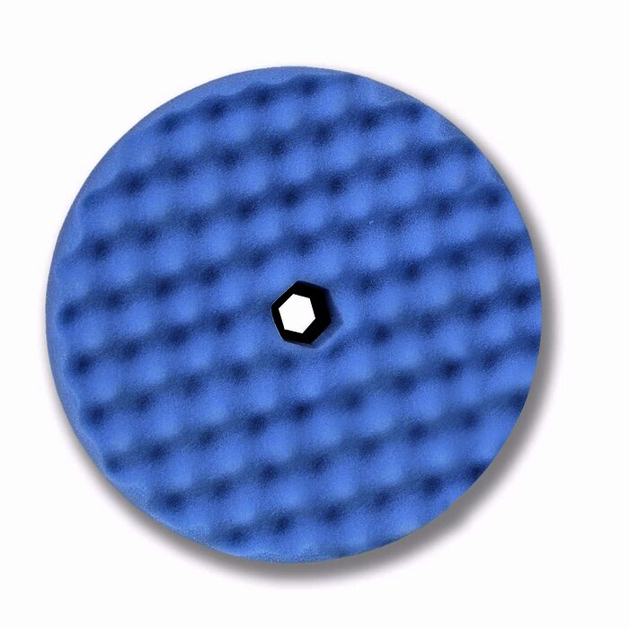 Para Abrillantar azul. Borla azul de espuma para abrillantar de