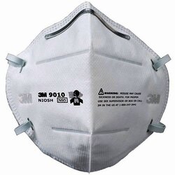 3M 9010 N95 Respirador Plegable para Polvos y Neblinas, N95