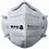 3M 9010 N95 Respirador Plegable para Polvos y Neblinas, N95