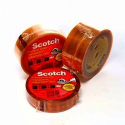 3M 610 Cinta adhesiva de empaque ligero Scotch 24 mm x 66 m