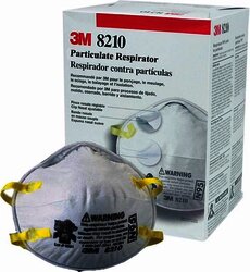 3M 8210N95 Respirador para particulas liquidas N95 c/20