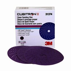 3M 31374 Disco Hookit Cubitron II , 282 perforaciones , G180+