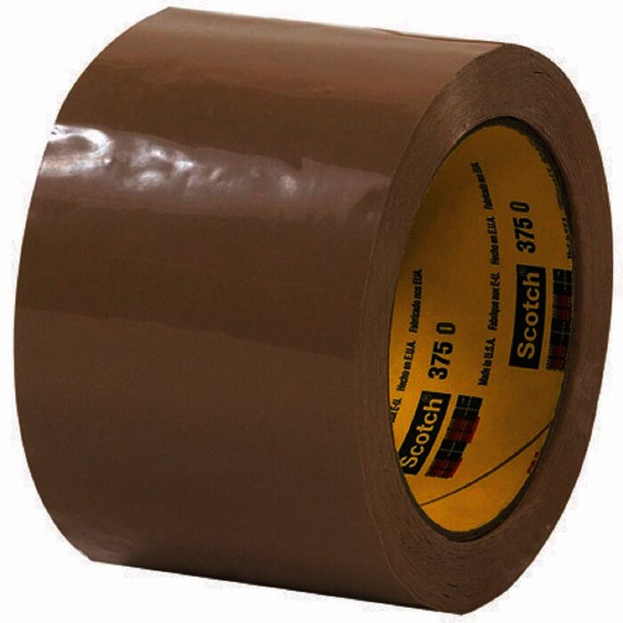 3M 375 Cinta de empaque Alto desempeño Scotch 72 mm x 50 m